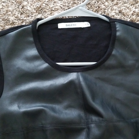 Bailey 44 vegan leather short sleeve top - Picture 3 of 4